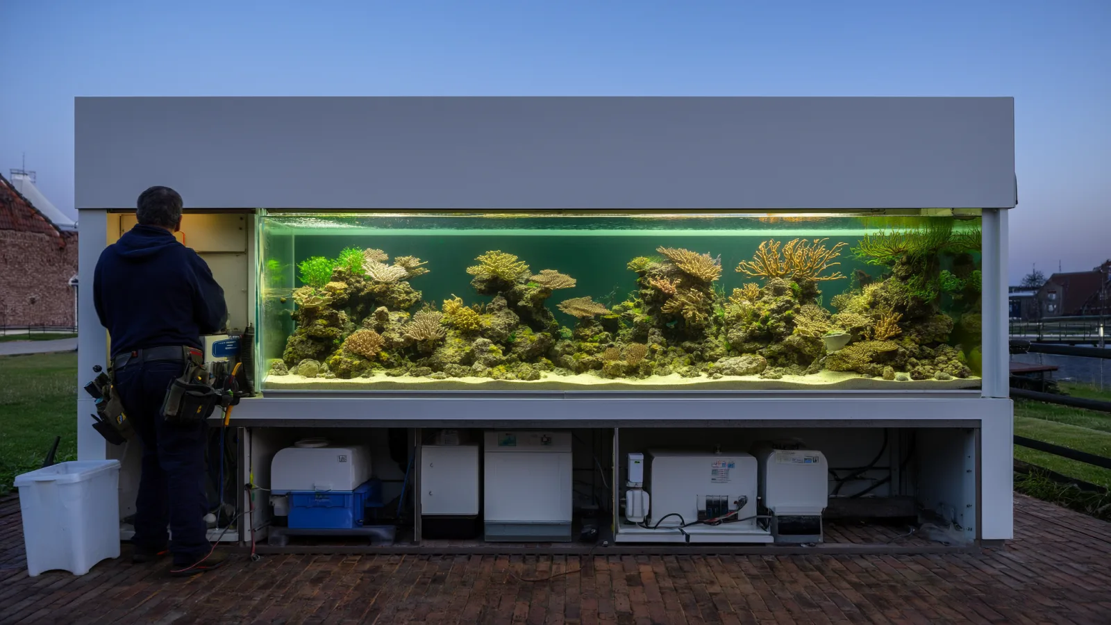 Noodstroom aquarium stroomuitval: pompen en verwarming